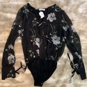 NWT floral bodysuit